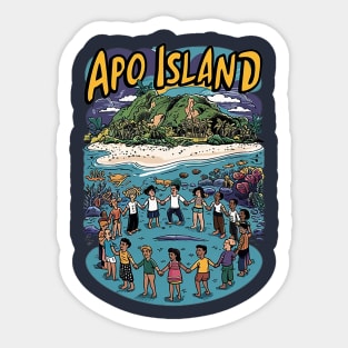 APO ISLAND Sticker